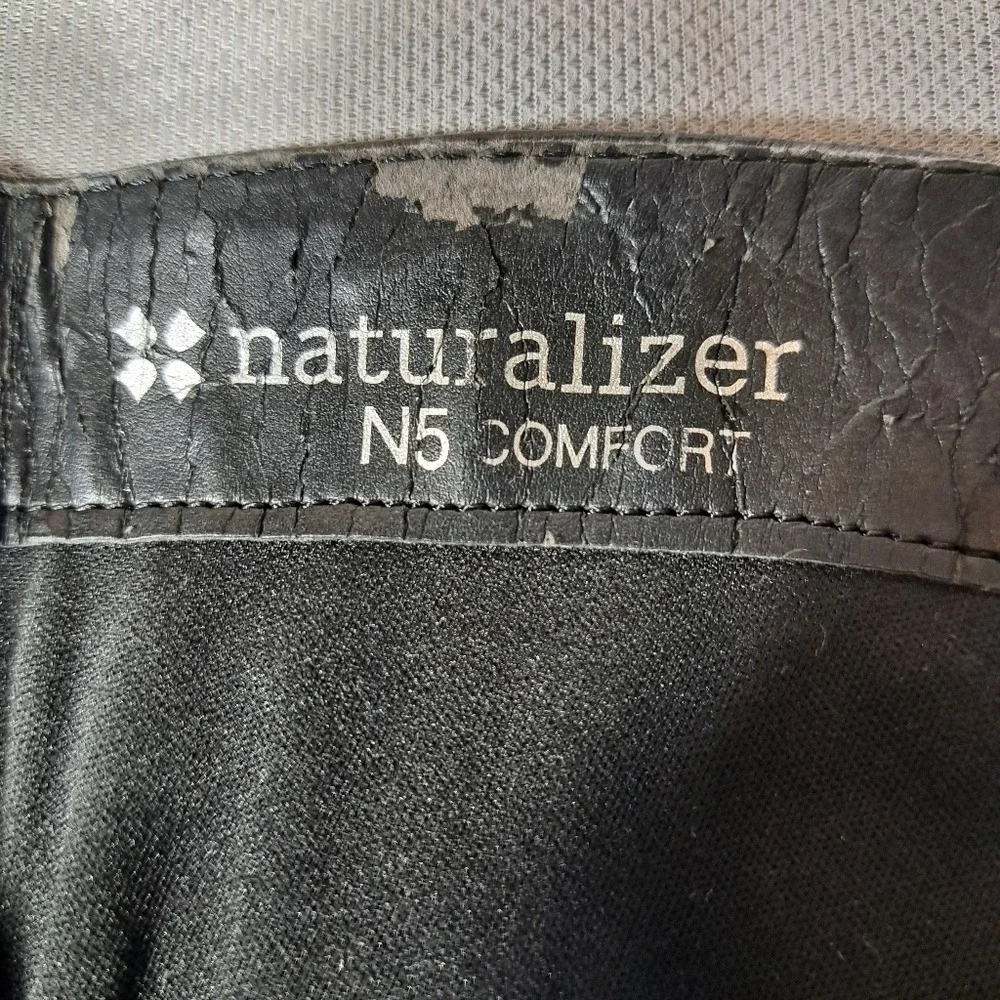 Naturalizer‎ Juletta Women's Leather Boots Black Size 9.5 M Pebbled